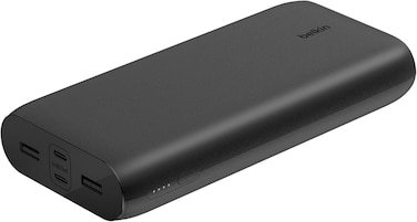 Belkin Boostcharge 4-Port Power Bank 26K, Battery Pack With USB-C &amp; USB-A Ports, Fast Charge USB-C Power Delivery, Portable Charger For iPhone 16, 15, 14, 13, 12, iPad Pro, Galaxy S24, S24 Ultra, S24+