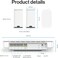 Linksys Velop Micro 6 Dual Band Mesh WiFi System, WiFi 6 Router With Up To 3Gbps Speed, Covers 465 Sqm, Supports 150+ Devices, Replaces Internet Router &amp; Extender, 3-Pack