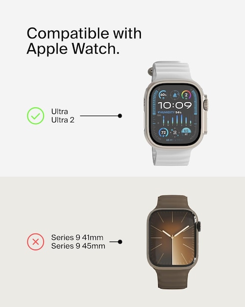 Belkin Screenforce Temperedcurve 2-In-1 Screen Protector For Apple Watch Ultra, Ultra 2 With Protective Bumper, Tempered Glass Screen Protector, Apple Watch Accessories, Clear