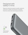 Belkin 10000mAh Portable Power Bank, 10K USB-C Portable Charger With 1 USB-C Port And 2 USB-A Ports, Battery Pack For Up To 15W Charging For iPhone, Samsung Galaxy, Airpods, iPad, Space Gray