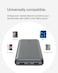 Belkin USB C Portable Charger 20000mAh, 20K Power Bank With USB Type C Input Output Port And 2 USB A Ports With Included USB C To A Cable For iPhone, Galaxy, Pixel, iPad, Airpods And More -Space Gray
