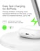 Belkin Boostcharge 3-In-1 Qi2 Charger, Magsafe Compatible Wireless Charging Station, Qi2 Wireless Charger For Apple iPhone 16 Series, Apple Watch, Airpods With Non-Slip Base, PSU Included - White