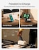 شاحن لاسلكي Belkin UltraCharge 2 في 1 بقوة 25 واط، معتمد بتقنية Qi2 ومتوافق مع MagSafe، محطة شحن لأجهزة iPhone 16 وAirPods وPixelsnap، حامل مغناطيسي بمنفذ USB-C، محول طاقة 45 واط - أسود