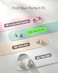 سماعات أذن لاسلكية Belkin SoundForm Anywhere، سماعات خفيفة الوزن للنوم على الجانب مع راحة تدوم طويلاً، بلوتوث 6.0، عمر بطارية يصل إلى 26 ساعة، مقاومة للماء بمعيار IPX4 - أبيض
