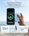 مقبض Belkin Stage PowerGrip، مقبض كاميرا مغناطيسي لاسلكي للشحن بسعة 9300 مللي أمبير، بنك طاقة مع كابل USB-C قابل للسحب، اتصال بلوتوث، ملحق حامل ثلاثي القوائم، شاشة LCD، شاحن محمول لأجهزة iPhone وPixel