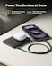 Belkin BoostCharge Magnetic Power Bank 5000mAh, Slim Portable Charger with Magnetic Ring and USB C Port, Battery Pack for iPhone, Galaxy, Pixelsnap, iPad, Tablet - USB C Cable Included - Black
