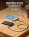Belkin BoostCharge Magnetic Power Bank 5000mAh, Slim Portable Charger with Magnetic Ring and USB C Port, Battery Pack for iPhone, Galaxy, Pixelsnap, iPad, Tablet - USB C Cable Included - Black