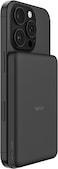 Belkin BoostCharge Magnetic Power Bank 5000mAh, Slim Portable Charger with Magnetic Ring and USB C Port, Battery Pack for iPhone, Galaxy, Pixelsnap, iPad, Tablet - USB C Cable Included - Black