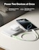 Belkin BoostCharge Magnetic Power Bank 5000mAh, Slim Portable Charger with Magnetic Ring and USB C Port, Battery Pack for iPhone, Galaxy, Pixelsnap, iPad, Tablet - USB C Cable Included - White