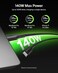 Belkin BoostCharge Pro 2-in-1 USB C to USB C Charger Cable 140W, Braided Dual Charging Cable - Fast-Charging Combo Cord with Smart Power Sharing for MacBook, iPhone, iPad, Samsung, Pixel, etc - Black