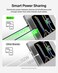 Belkin BoostCharge Pro 2-in-1 USB C to USB C Charger Cable 140W, Braided Dual Charging Cable - Fast-Charging Combo Cord with Smart Power Sharing for MacBook, iPhone, iPad, Samsung, Pixel, etc - Black
