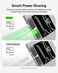 Belkin BoostCharge Pro 2-in-1 USB C to USB C Charger Cable 140W, Braided Dual Charging Cable - Fast-Charging Combo Cord with Smart Power Sharing for MacBook, iPhone, iPad, Samsung, Pixel, etc - White