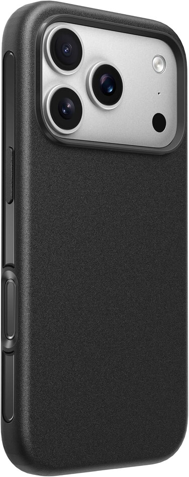 جراب Belkin SheerForce Protect متوافق مع MagSafe لهاتف iPhone 17 Pro بتصميم نحيف وطلاء مقاوم للخدش - جراب حماية مغناطيسي وشفاف ومقاوم للصدمات - أسود