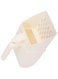 HAPPY PUSS Integrated,cat litter shovel with 3 free rolls of pet waste bags, Grid safe design,Multipurpose,cat and dog care accessories (WHITE)