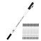 The Barber Magic Pencil for Lineup, Built-In Sharpener, White Hairline, 12 Pc