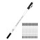 The Barber Magic Pencil for Lineup, Built-In Sharpener, White Hairline, 12 Pc