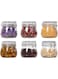 ComSaf Airtight Glass Canister Set of 6 with Lids 17oz Food Storage Jar Round - Storage Container with Clear Preserving Seal Wire Clip Fastening for Kitchen Canning Cereal,Pasta,Sugar,Beans,Spice