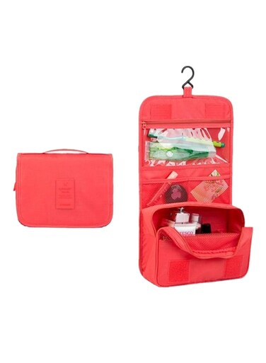 Travel Hanging Organizer Storage Bag Red Medium