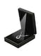 LETURE LED Light Pendant Necklace Gift Box, Velvet Jewelry Storage Display Case for Proposal Engagement Wedding Anniversary Birthday Valentine's Day (Black)