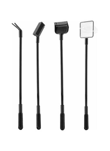 Tazweeq 4-in-1 Aquarium Cleaning Tool Set, Multifunctional Aquarium Brush, Fishnet, Plant Forks