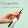 Beurer SC Classic Clean Electric Toothbrush Heads 4 Replacement Brushes for Philips Sonicare Sonic Toothbrushes, W-shaped Indicator Bristles, Medium Hardness