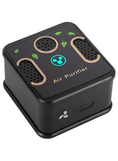 TERRIFI Ionizer Odor Eliminator Machine, Portable Quiet Air Ionizer Purifier for Home, Bedroom, Toilet, Kitchen, Pets, Smoke, and Car (1PCS)