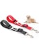 Khazna 2 Pack Red+Black Dog Seat Belt, Adjustable Safety Dog Seat Car Harness, Modern Minimalist Style, Durable and Safe Design