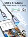 UGREEN USB C to USB Adapter OTG 5Gbps, Type C to A Converter, Type C Connector, Compatible with iPhone 15 16 Pro Max, MacBook Pro, iPad Mini, Galaxy Tab A8, S23 S24 Ultra, etc Black