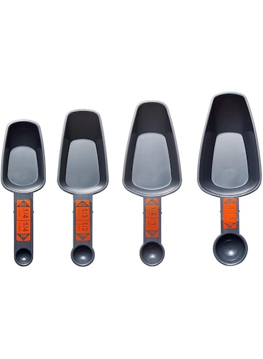 COMTIM Dog Food Scoop - Dog Food Measuring Cup Pet Food Scoop for Dog Cat, (Dog food Scoop Set Includes 1 Cup, 1/2 Cup, 1/3 Cup, 1/4 Cup)