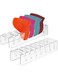 EACHPT Hat Stand for Baseball Caps Display Organizer, Hat Racks No Install Acrylic Hat Holder for 14 Baseball Caps for Bedroom, Closet, Dresser Office(2pcs)