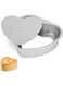 Heart Shaped Cake Pan, 8 Inch Aluminium Cake Baking Pans, Muffin Cheesecake Mold Bakeware with Removable Bottom, Nonstick Heart Shaped Molds for Kitchen Birthday Valentine Day Wedding