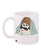 Cartoon Printed Coffee Mug White/Grey/Brown 11ounce