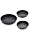 Prestige Granite 3Pc Multipurpose tart pan Set Black PR48787
