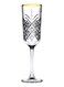 4 Pieces Timeless Golden Touch Champagne Flute Set 175 Ml, 225 Mm Height, 60 Mm DiameterAnd Gold Line Clear
