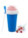 Erweicet Slushie Maker Cup - DIY Magic Slushy Maker Squeeze Cup, Smoothie Cups with Lids &amp; Straws, Slushy Cup for Juices, Milk and Ice Cream Make,Birthday Gifts for Friends&amp;Family Blue