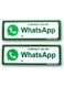 eSplanade CONTACT US ON WhatsApp Sign Sticker Decal - Easy to Mount Weather Resistant Long Lasting Ink Size (9" x 3")