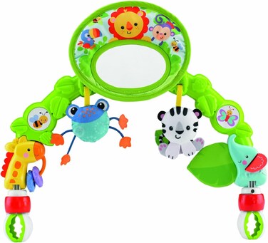 Fisher-Price Bhw57 Pram Play Arch Withmirror And Various Animals
