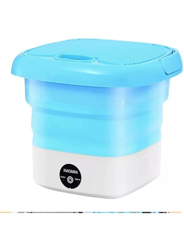 Mini Foldable smart baby Cloths washing machines (Blue)
