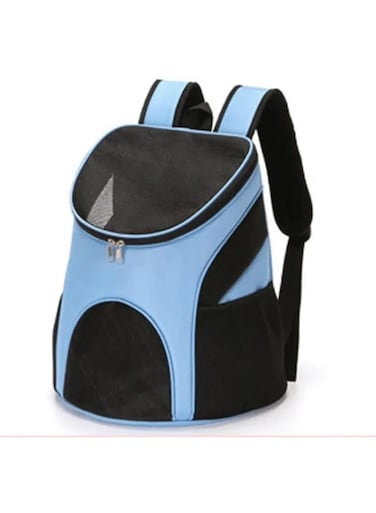 DAN HOM Cat Bag Pack, Pet Bag Pack, Cozy Cat Backpack and Small Dog Pet Carrier - Comfortable Travel Solution for Secure and Stylish Adventures with Your Furry Companion (BLACK&amp;BLUE)