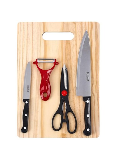 Delcasa 4Piece Knife Set, Multi-Colour, Dc1760