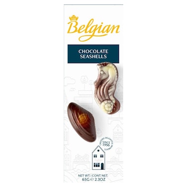 The Belgian Chocolate Seashells Assorted Belgian Chocolates, 65g