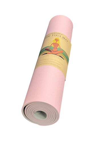6mm Non Slip Exercise Mat for Yoga, Pilates, Gym &amp; Home Workouts Pink