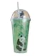 Panda Tumbler with Lid and Straw &acirc;&euro;&ldquo; Double Layer Insulated, BPA Free (Green, 450ml)