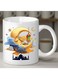 11oz Ramadan Themed Ceramic Mug   Crescent Lantern Pattern Cup for Hot Cold Drinks,