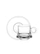 Art Coffee Cup &amp; Saucer Set - 80ml, 12-Pieces, Transparent