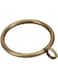 Exselens Curtain Rings with Eyelet for Curtain Rods 2 Inch Inner Diameter Metal Drapery Eyelet Curtain Rings Black 24 Pcs Bronze
