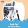 Lovely Baby Kids 3-Point Adjustable High Chair LB 168 for Babies, Foldable Baby Chair with Universal Wheels - Beige