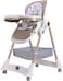 Lovely Baby Kids 3-Point Adjustable High Chair LB 168 for Babies, Foldable Baby Chair with Universal Wheels - Beige