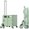 Foldable 75L Rolling Storage Box with Adjustable Handle and Multi-Directional Wheels