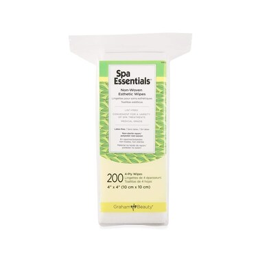 GrahamSpa Essentials Nonwoven Esthetic Wipes 4 X 4, 200 Count